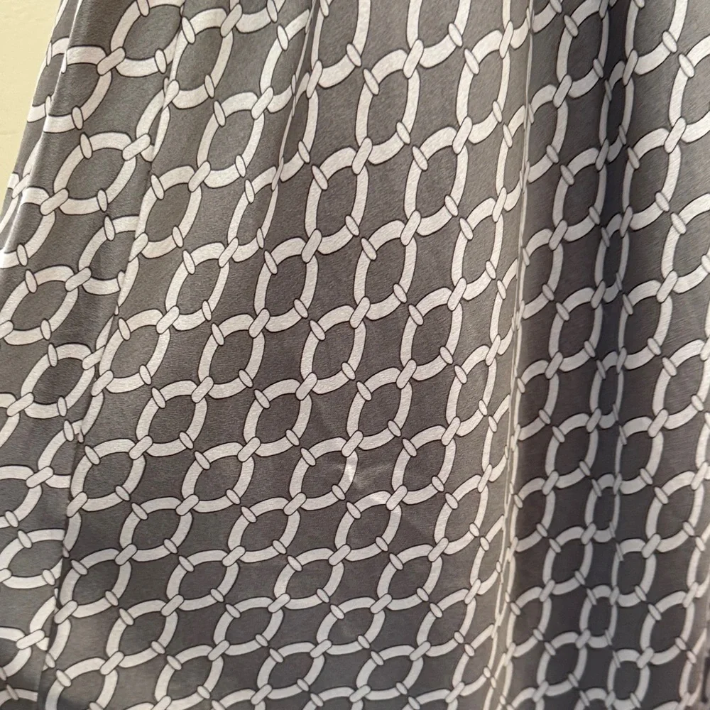 I.N.C -100% silk halter dress-chain link pattern - Picture 7 of 8